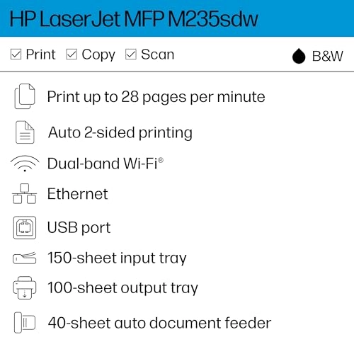 LaserJet MFP M235sdw