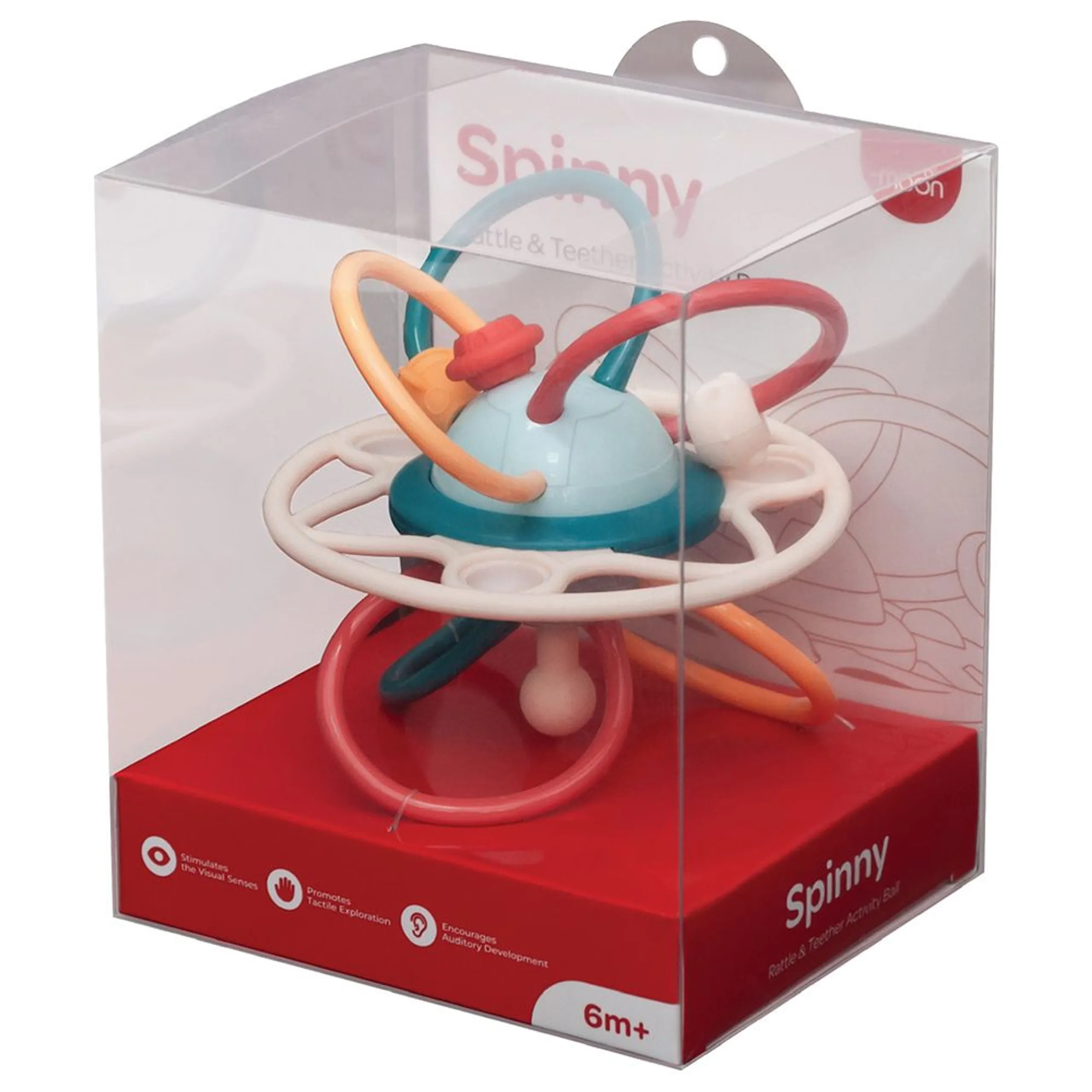 Spinny Rattle & Teether Activity Ball - 6 months BPA free