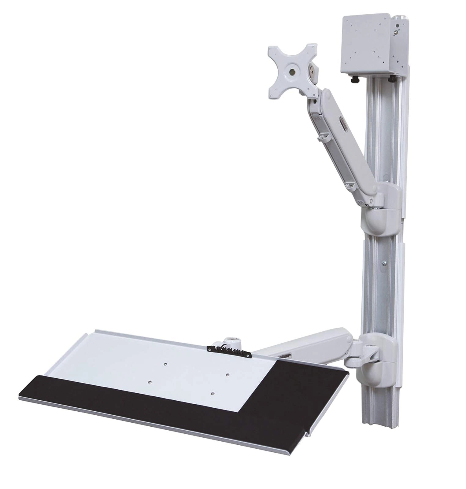 VALUE Wall Mounted Gas Spring Workstation - 75x75mm 100x100mm