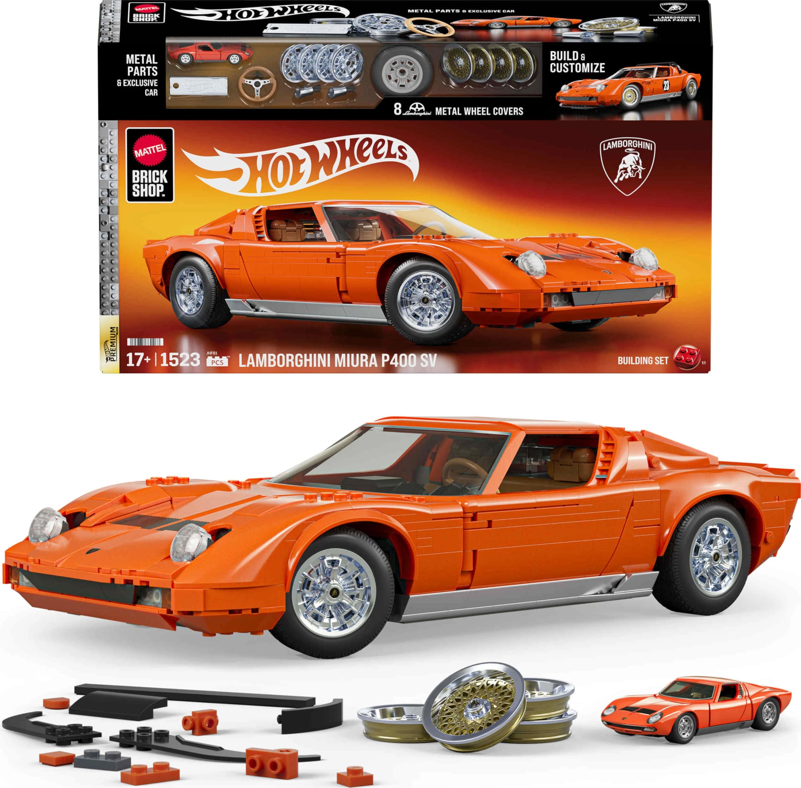 Mattel Hot Wheelsl - Premium Series Lambo - 1523 pcs