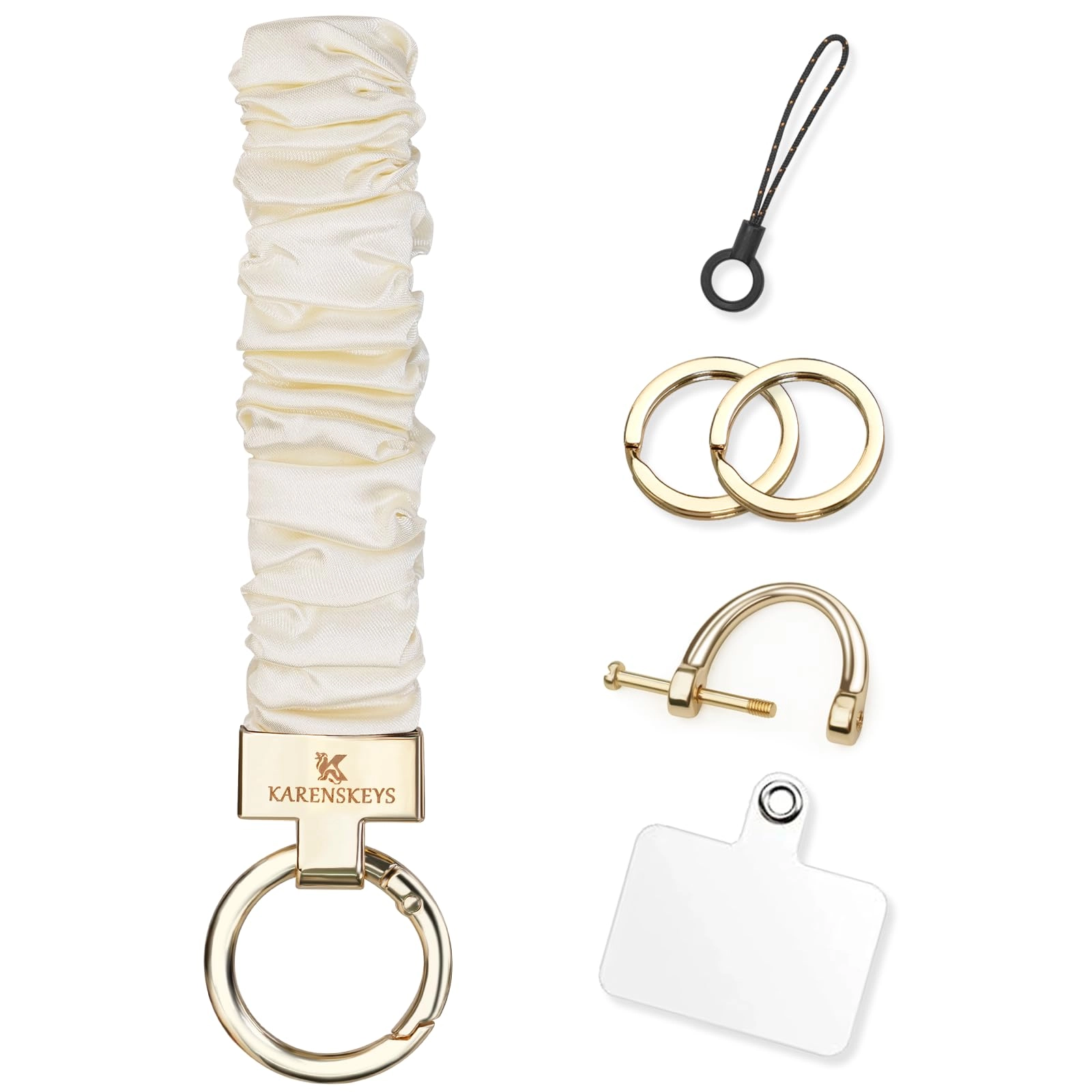 Scrunchie Keychain Wristlet - Colour
