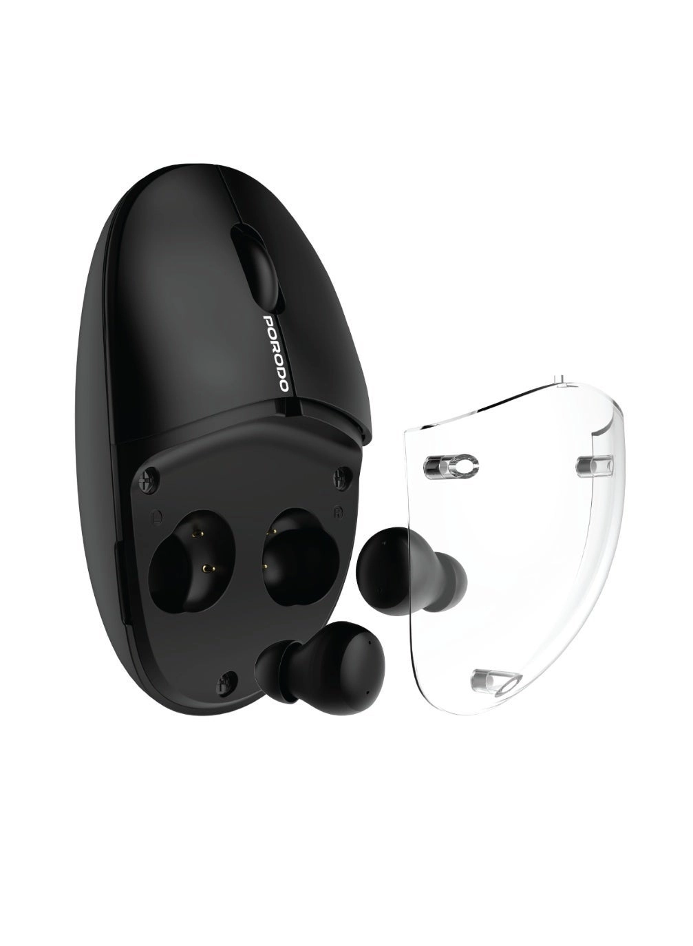 Porodo Wireless Mouse - Wireless + Wireless Earbud