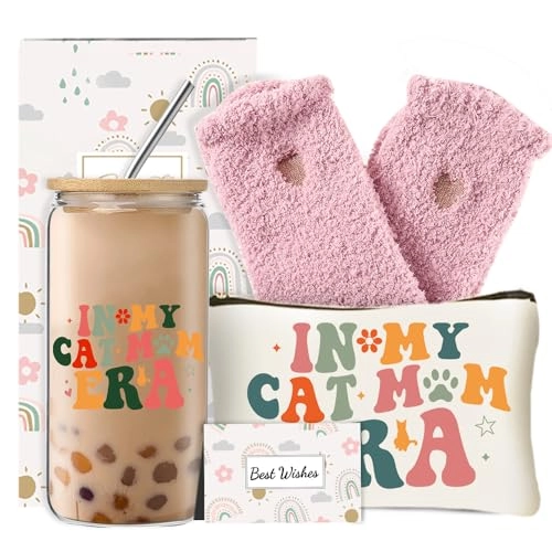 Cat Mom Glass Tumbler