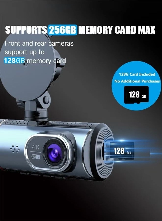 4K High Definition WiFi Bluetooth Driving Recorder Reversing Image