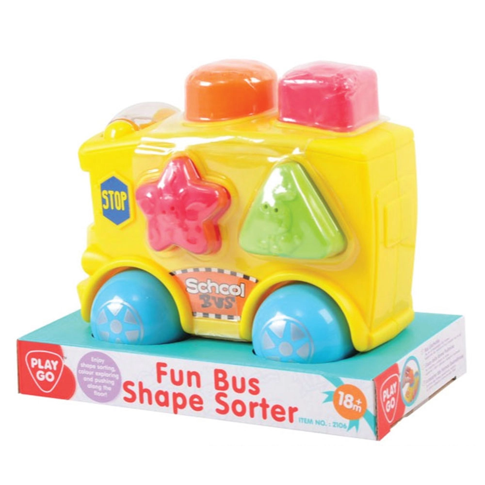 Fun Bus Shape Sorter - Suitable for ages 3 months and above.