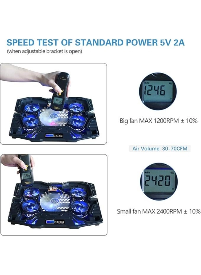 Laptop Cooling Pad - 5 fans 12-15.6 inch