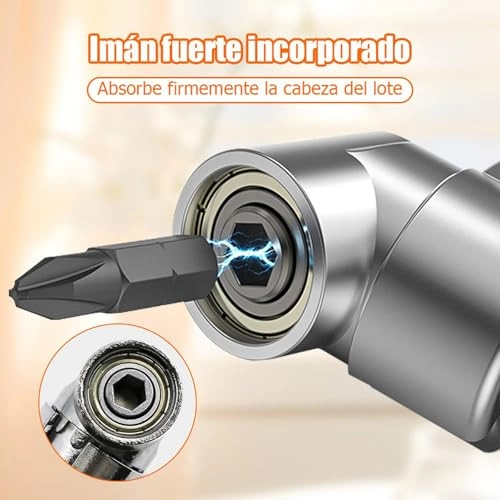 105 Degree Right Angle Drill Adapter - 2PCS Silver