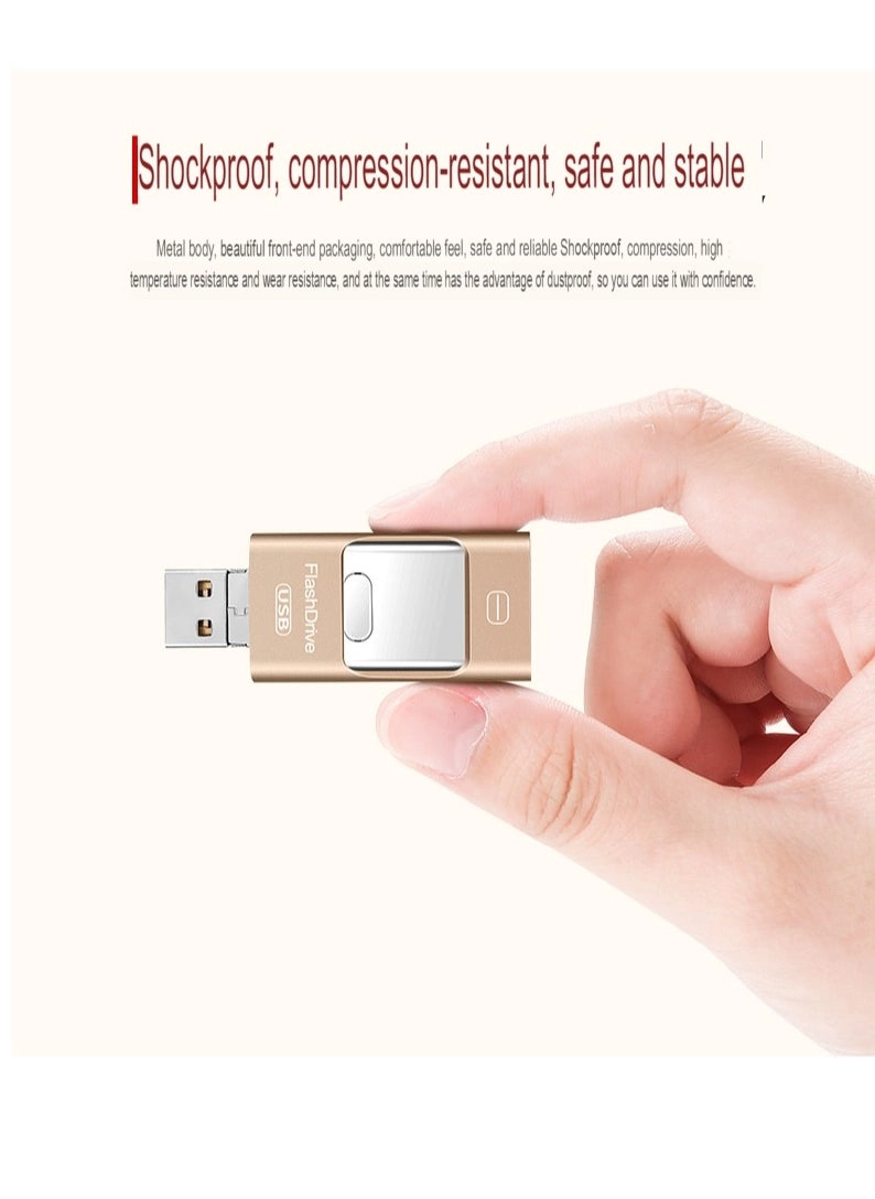 USB Flash Drive - Type-C Interface + apple Head + USB 256GB