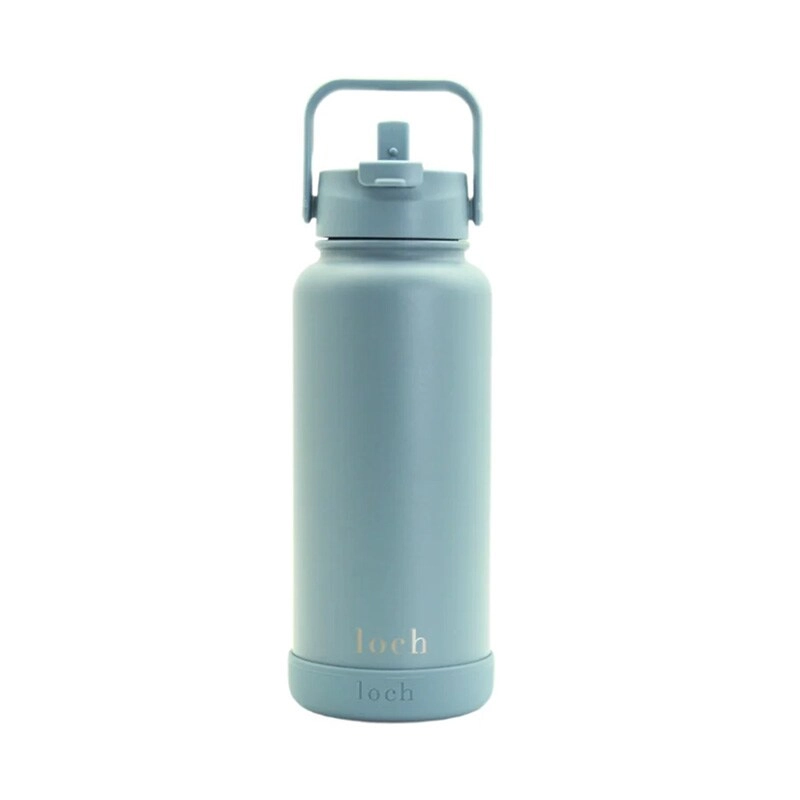 PURE BLUE Insulated Bottle - Dual Purpose Wide Mouth Lid 900 ml