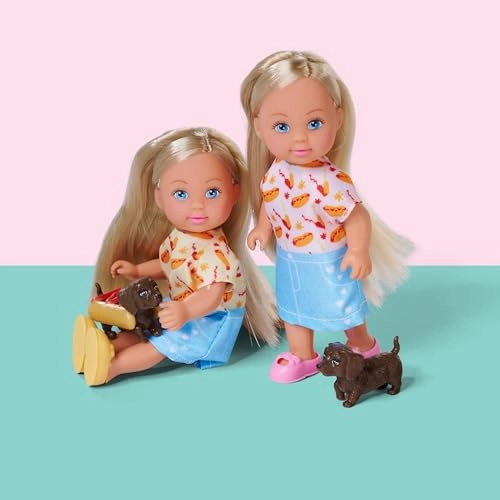 Evi Love Toy Doll - 12 cm Hot Dog Costume Ages 3+