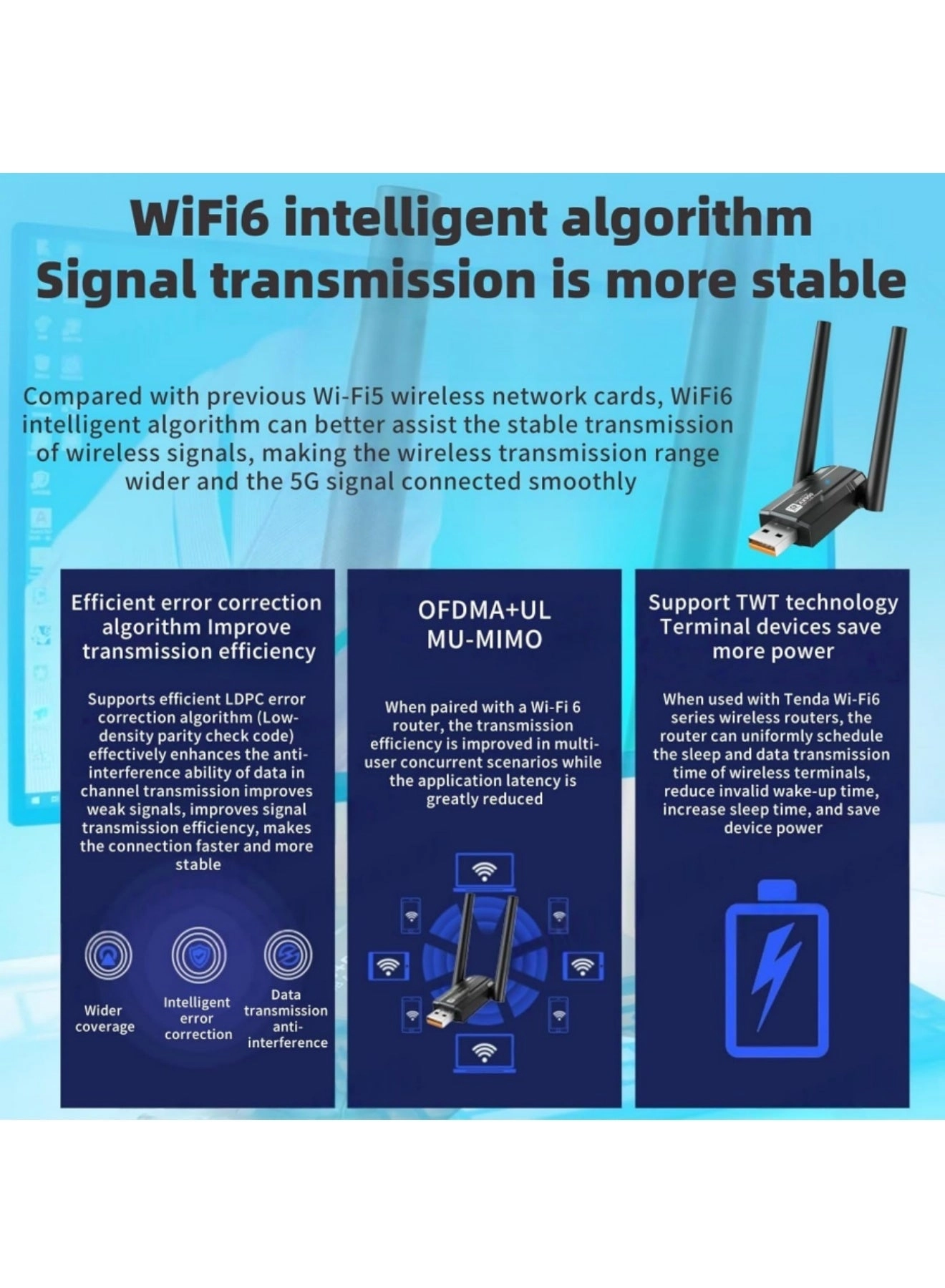 AX900 - 2.4GHz/5GHz USB Wireless