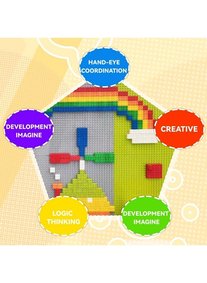 Classic Large-Sized Bricks Baseplates - 10" x 10" 2PCS