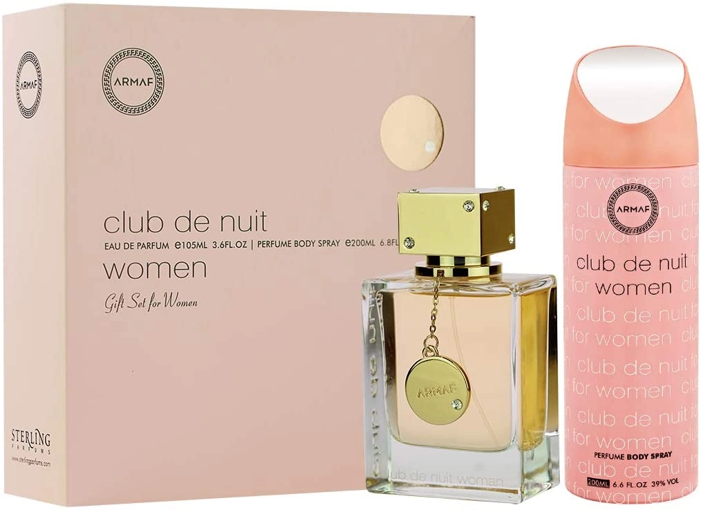 Sterling Perfumes Club De Nuit Eau De Parfum - 105ml + Perfume Body Spray - 200ml