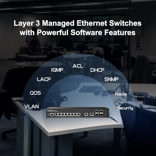 8x2.5G+6x10G Managed - 8-ports