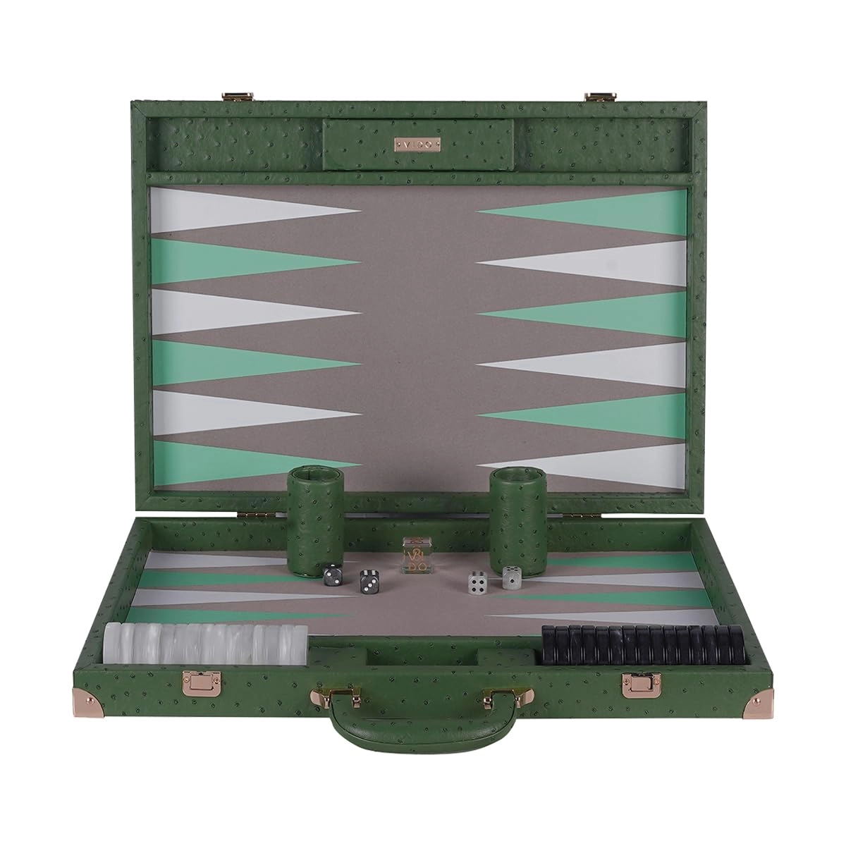 Backgammon Set - 20 inch 44mm Checkers Vegan Leather