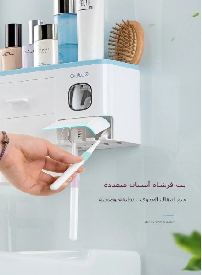 Toothbrush Holder - Wall mounted 4 toothbrush slots