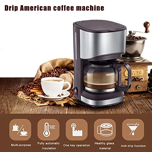 Drip Coffee Machine - 0.7L Anti-drip Reusable Filter
