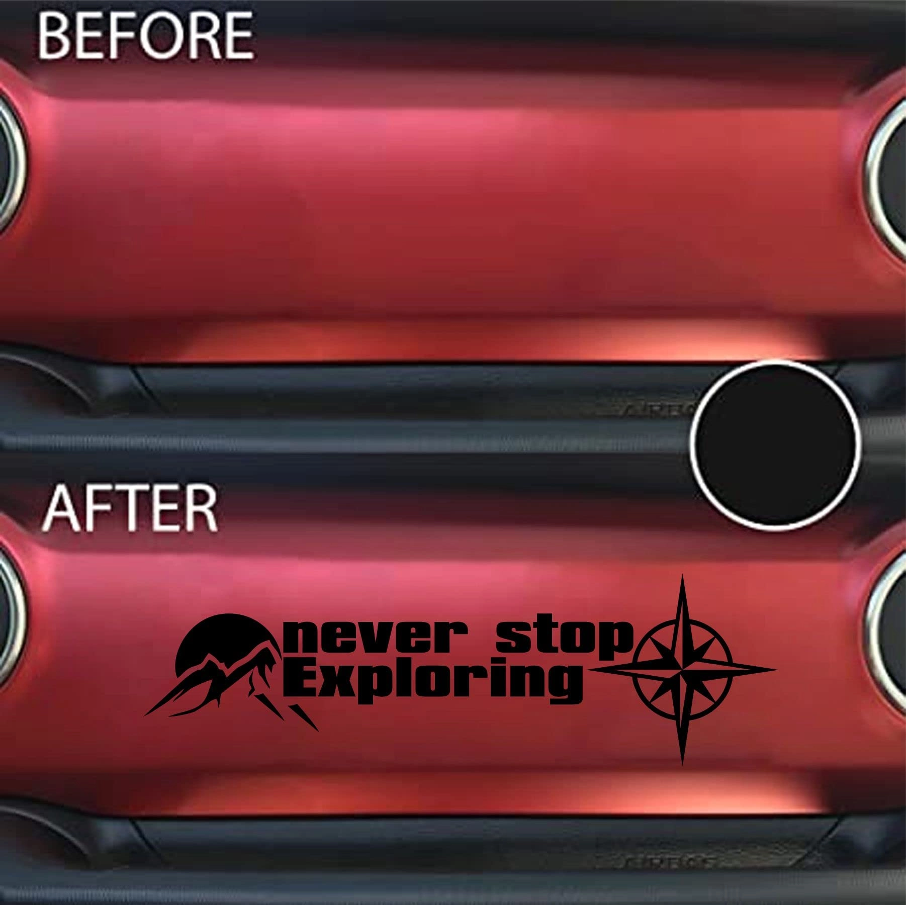 Car Dashboard Stickers