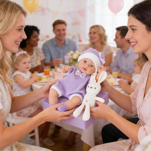 Reborn Baby Doll - 12 Inch Washable With Bunny Ages 12+