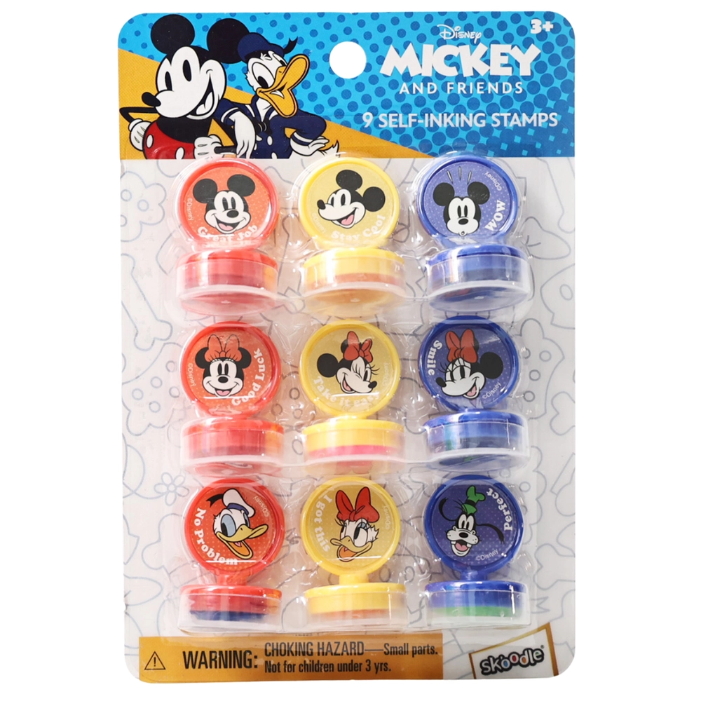 Mickey Self Inking Stamps Kit - 3+ years 9 pcs
