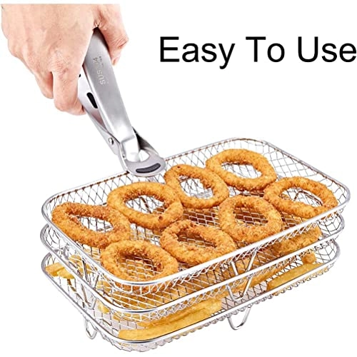 Air Fryer Rack - 304 stainless steel 1 x dual air fryer rack