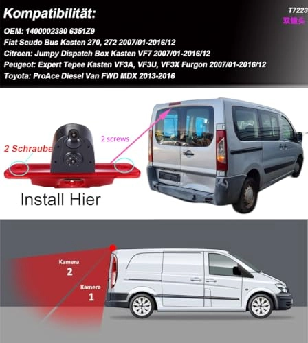 TFT LCD Monitor + Reversing Camera - Night vision 1280 x 720