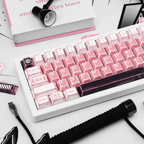 Manga Style PBT Keycaps Set - keyboard