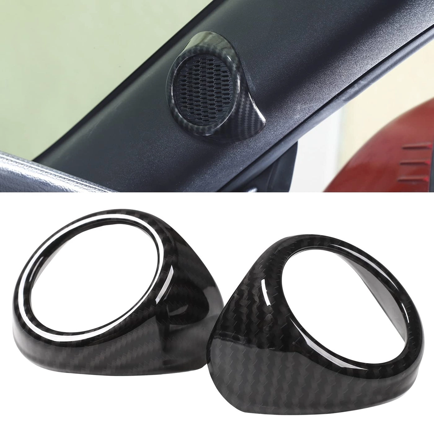 RT-TCZ APillar Audio Stereo Speaker Trim Cover - Ford Mustang 2015 2016 2017 2018