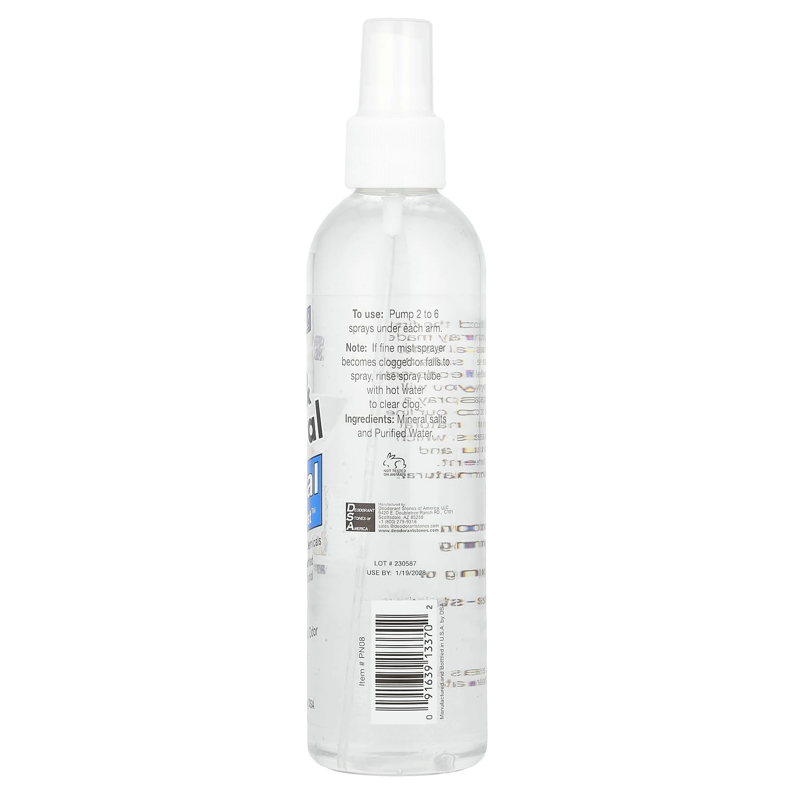 Crystal Deodorant Mist - Unscented 226 g