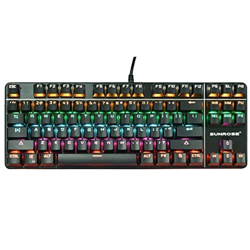 87 Keys Green Axis Mechanical Keyboard - RU/EN Wired/Wireless