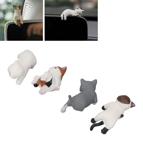 Car Dashboard Decor - 4Pcs Resin Mini