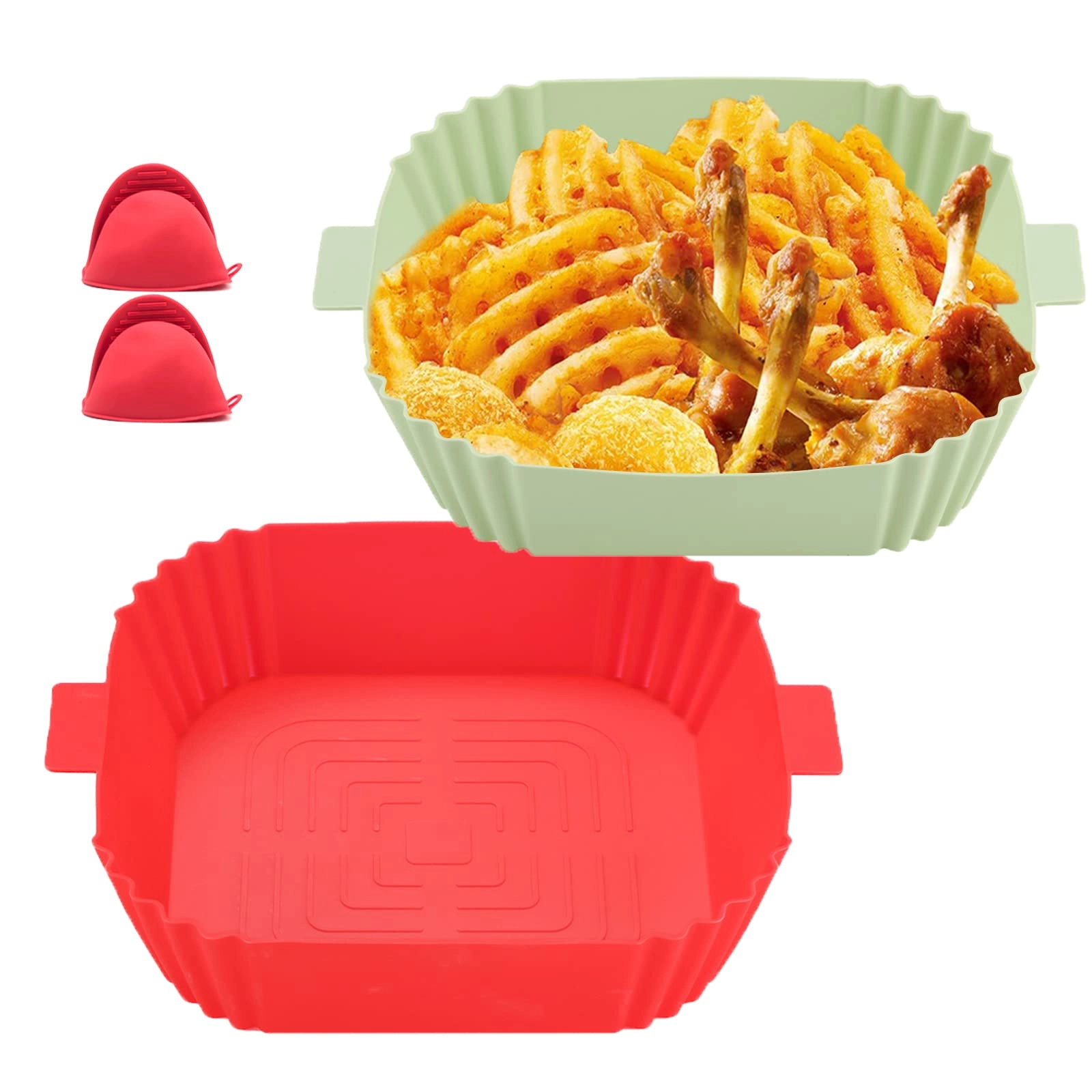 LLGL Air Fryer Silicone Pot - Silicone 2 piece(s)