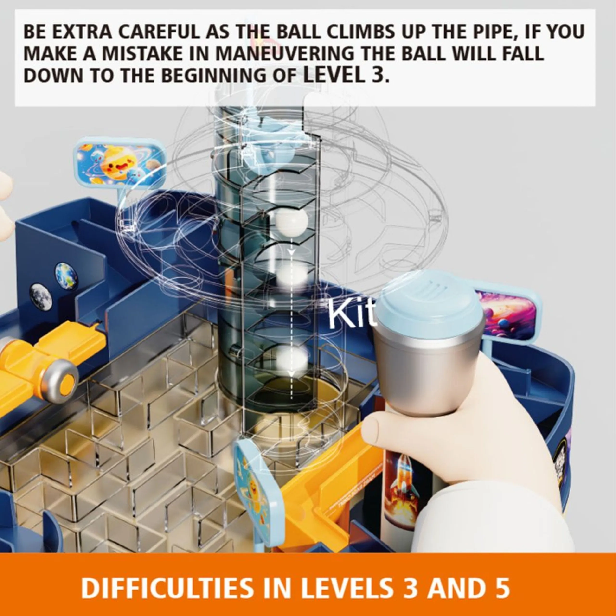 Space Maze 3D Puzzle - 16 pcs