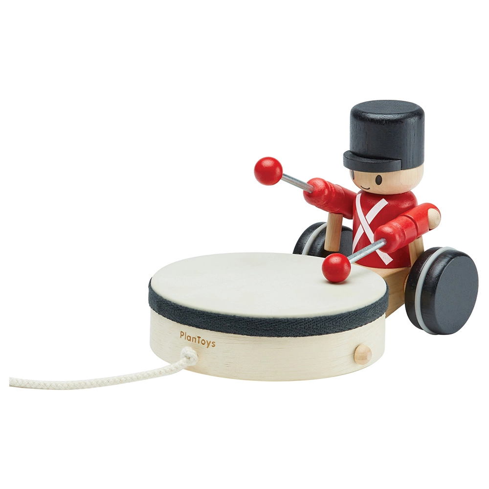 Pull Along Drummer - Multi Colour 1+
