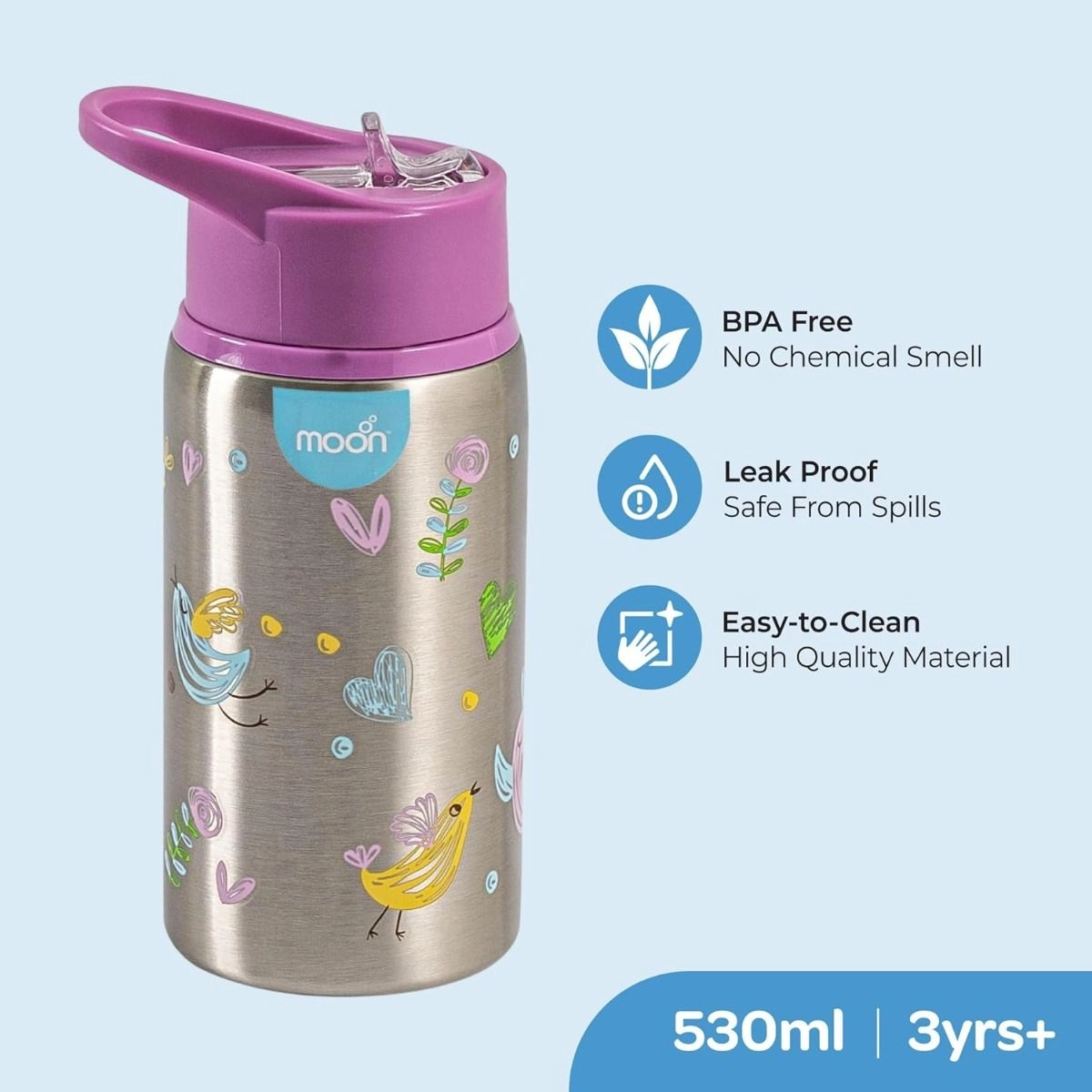 Single Wall Water Bottle 530 ml