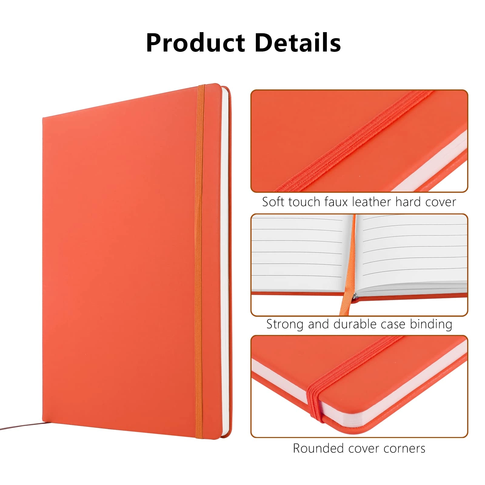 Notebook A4 Hardcover - Lined 80 Sheets