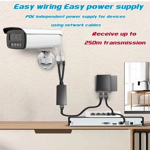 Gigabit PoE Splitter - 12V 2A IEEE 802.3af/at 10-100