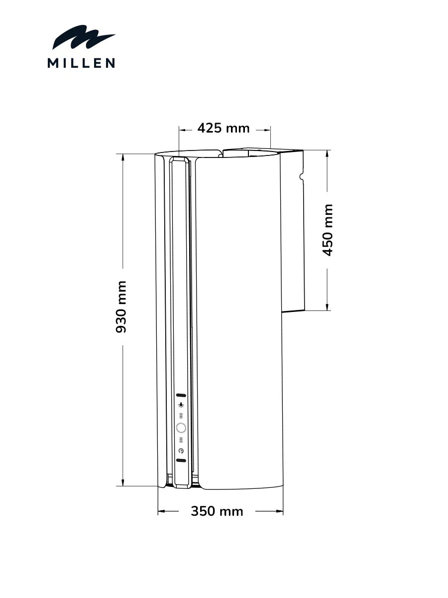 MTUB 35 - 605 Cubic Meters Per Hour 35 cm