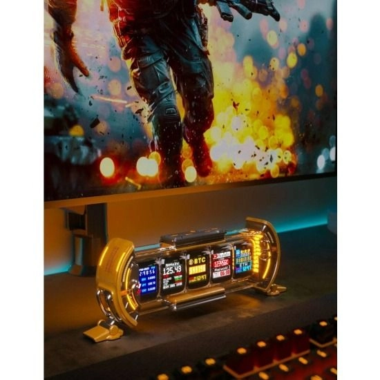 Times Gate - Pixel Art Yellow