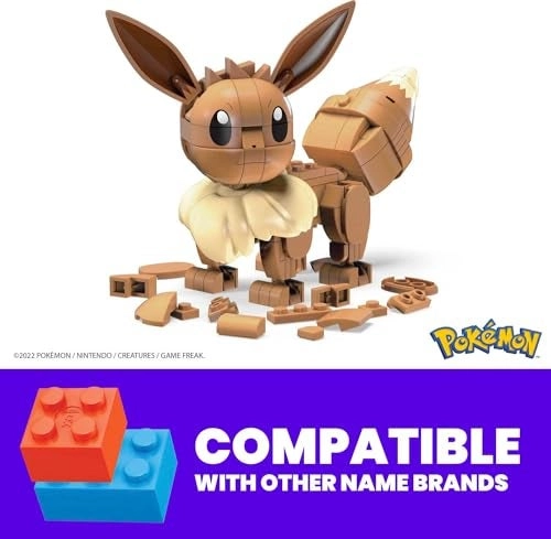 Pokémon Build & Show Eevee - Articulated 4 Inches Tall
