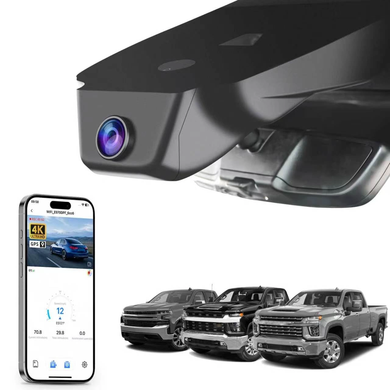 mangoal C 3840x2160 - for 2022-2025 Chevy Silverado 1500 2500 HD/3500 HD