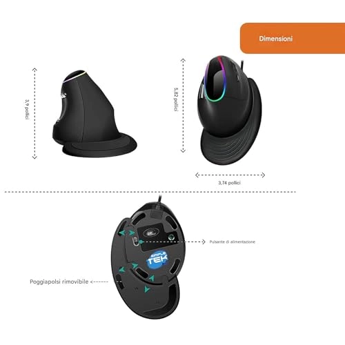 (Refurbished) Ergonomic Vertical Mouse - USB
