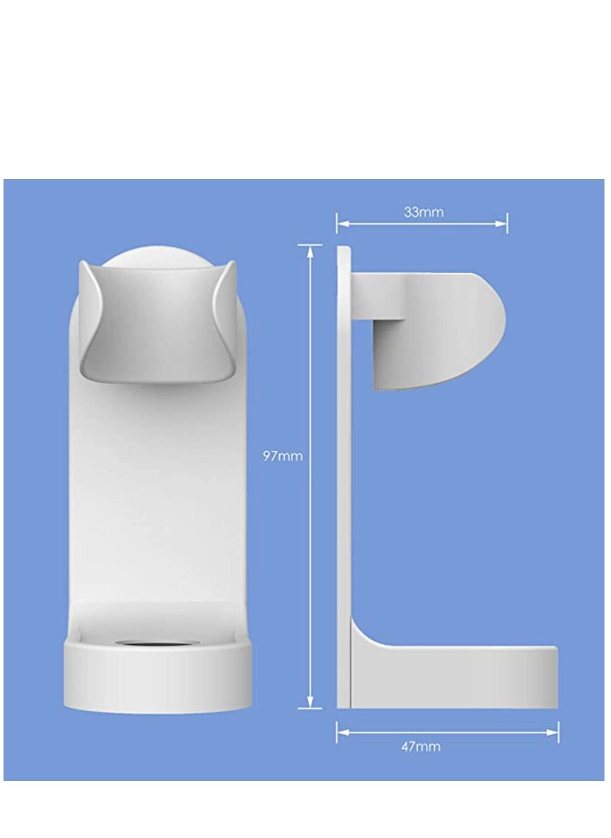 Toothbrush Holder - 2 Pack Stainless Steel Wall Mounted Self Adhesive