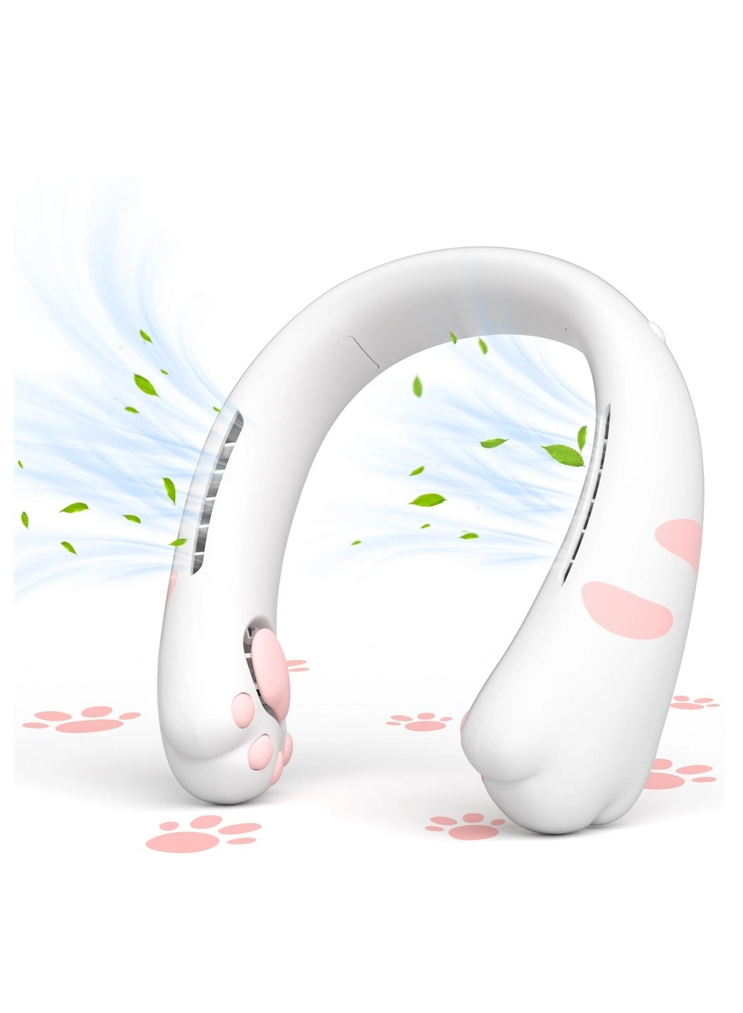 Luckam Neck Fan - 2400mAh USB-C Rechargeable 3 Speeds