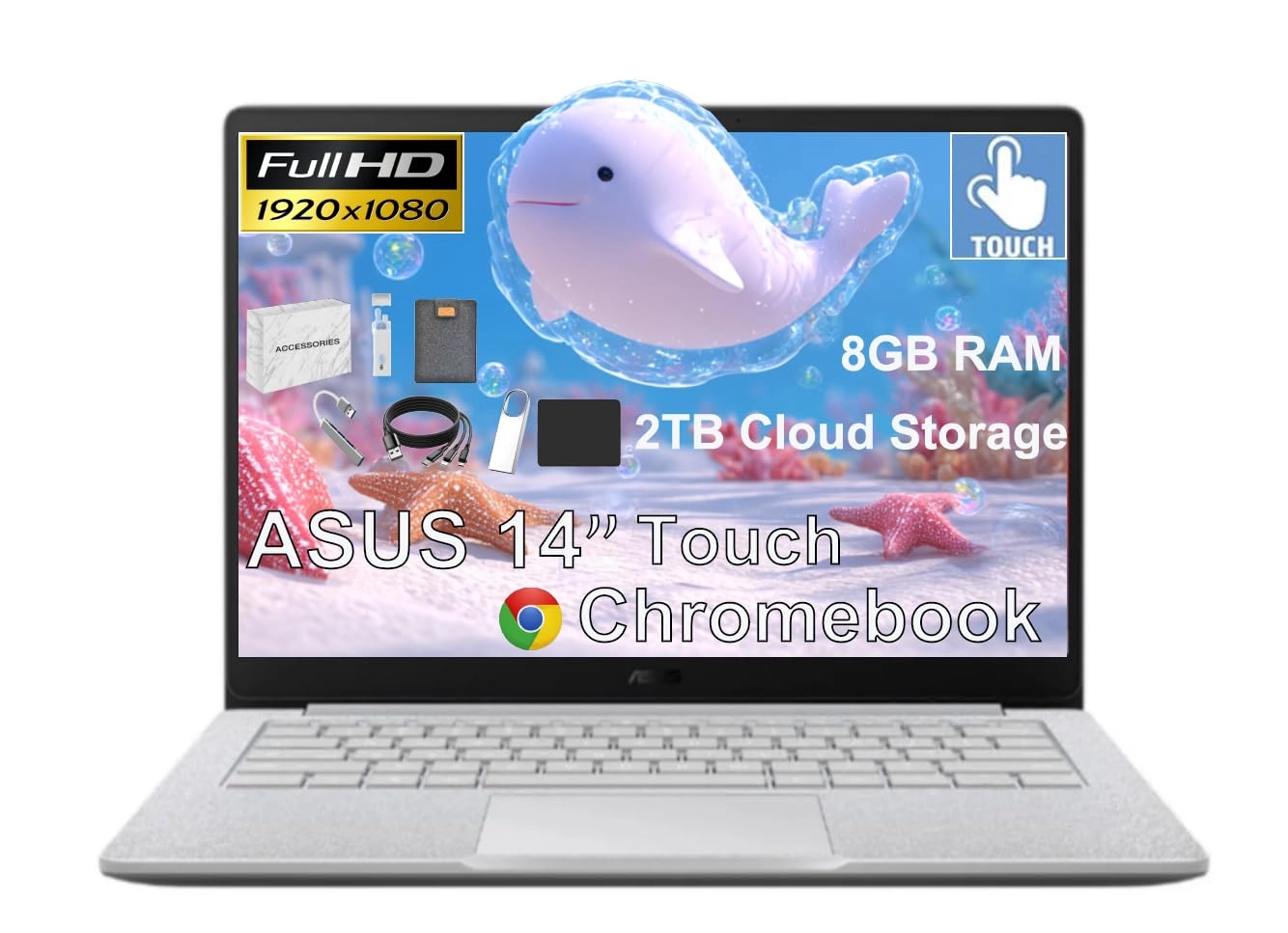 14" Touchscreen Chromebook - 14'' Celeron N4500 8GB DDR4 192GB SSD