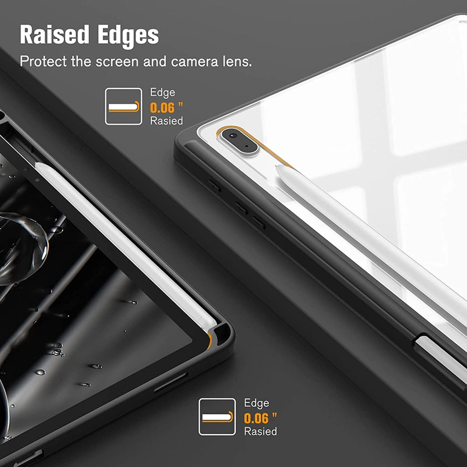 Magnetic Case with Screen Protector for Galaxy Tab S8 Plus 12.4-inch