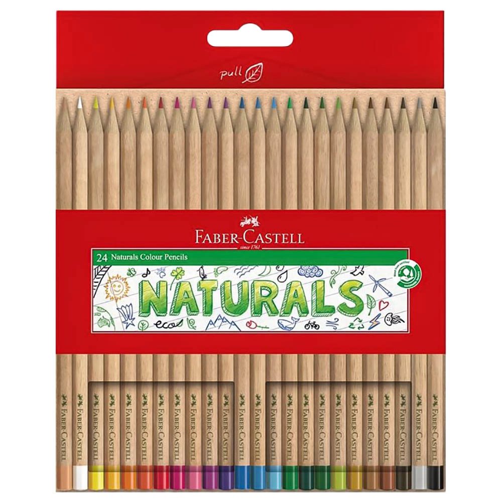Faber-Castell Naturals Colour Pencils - 24pcs