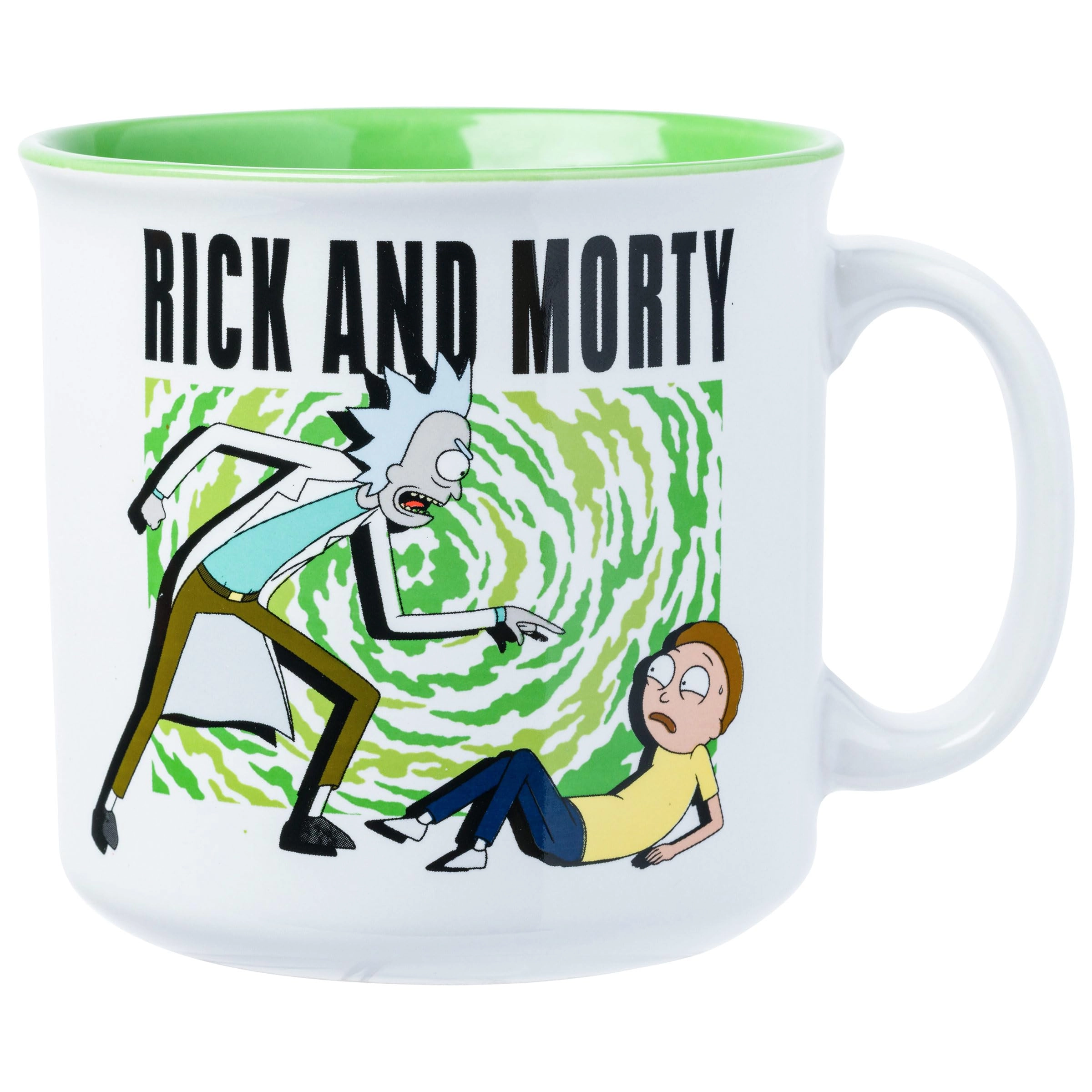 Silver Buffalo Rick and Morty Intense Scene Ceramic Camper Mug