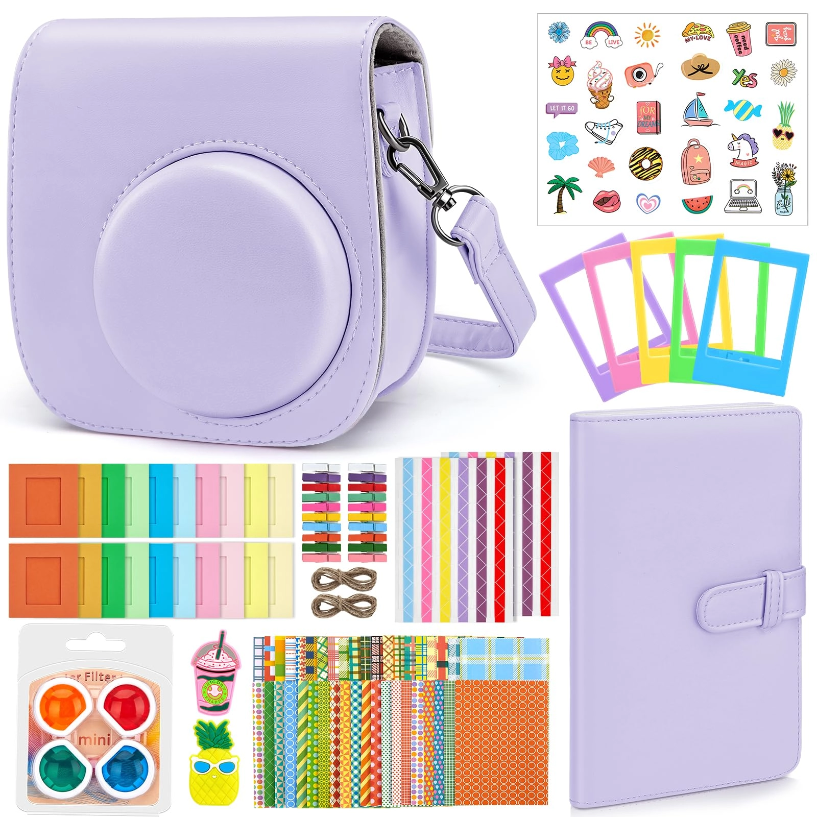 Eurhomewit Instant Camera Accessory Set for Instax Mini 12 - 19 x 12 x 2 cm Mini 12/11/9