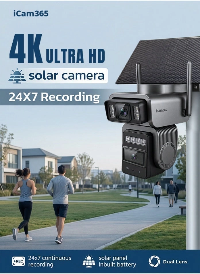 Solar 4G Dual-Lens Security Camera